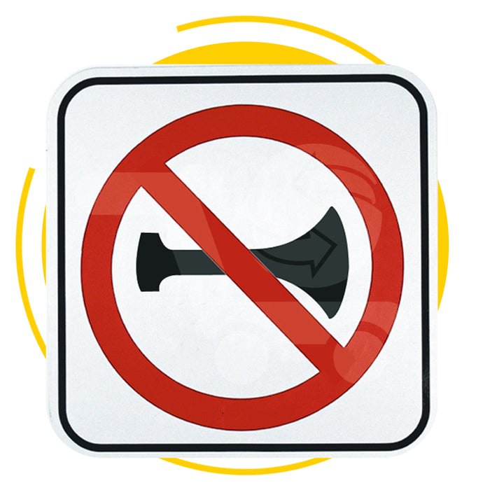 Señal de prohibido el uso de señales acústicas SR-33
